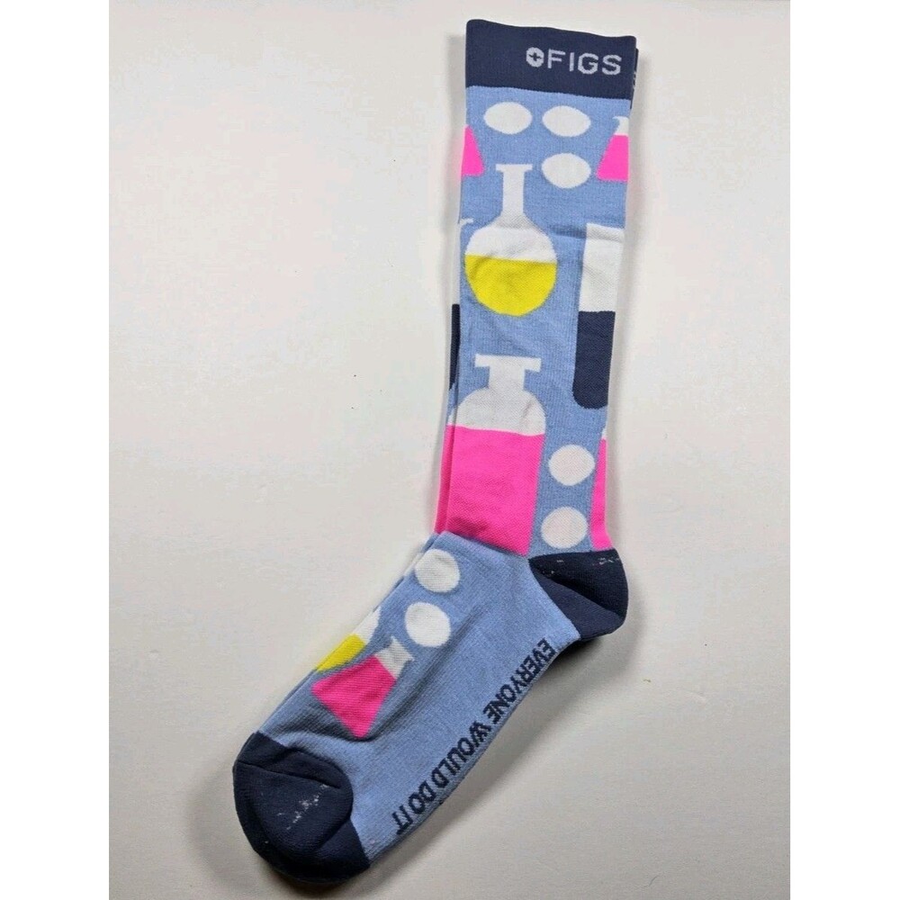 FIGS Compression If It Was Easy, Everyone Would Do It Chemist Socks Size S